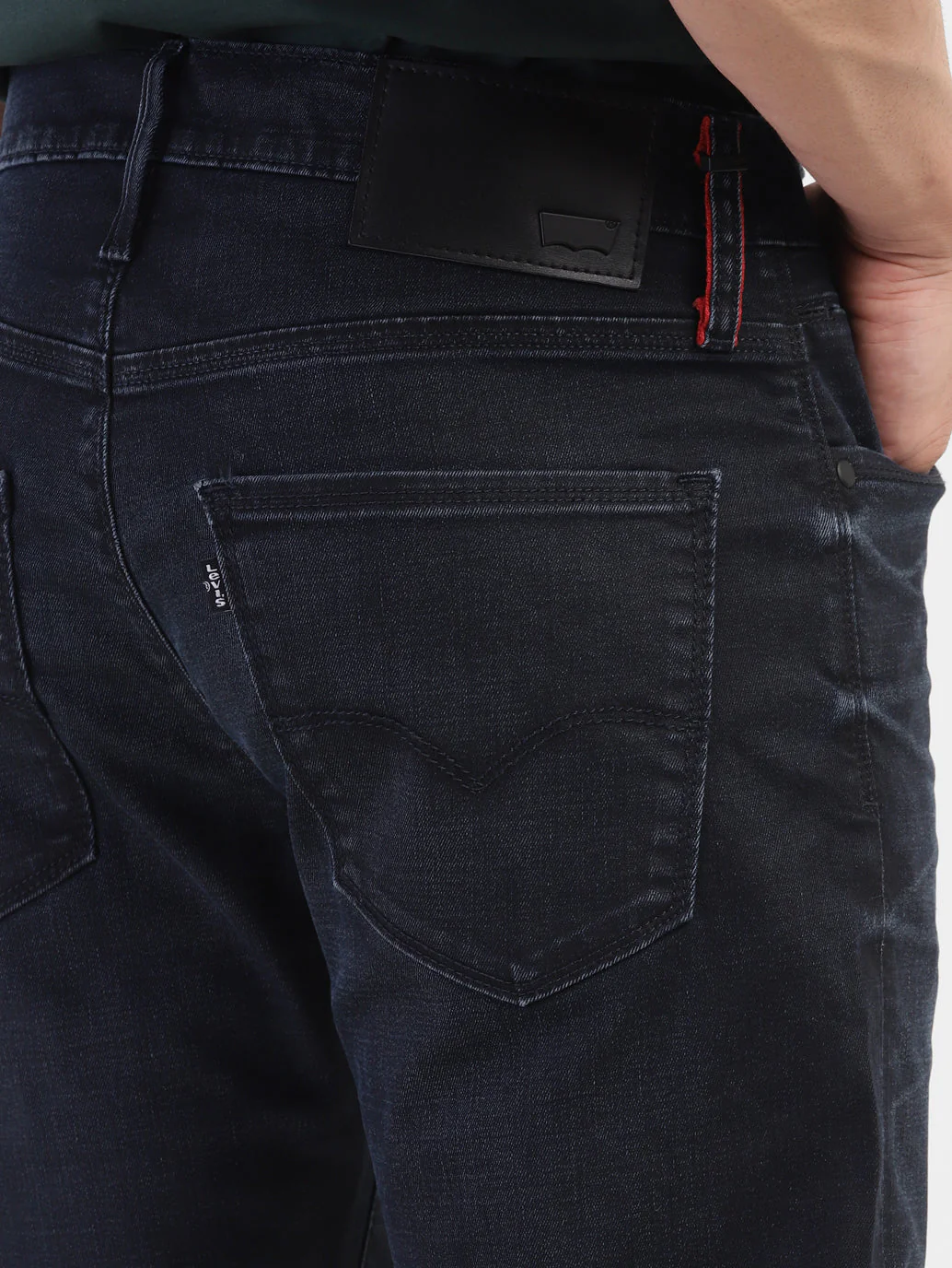 Men's Redloop 512 Blue Slim Tapered Fit Mid Rise Jeans - Image 8