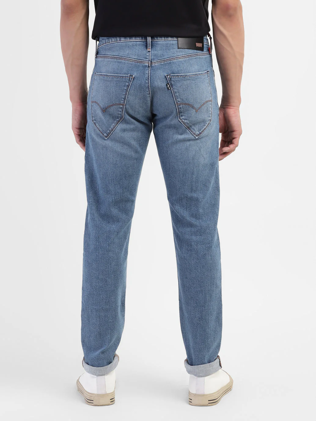 Men's Redloop 512 Blue Slim Tapered Fit Mid Rise Jeans - Image 3