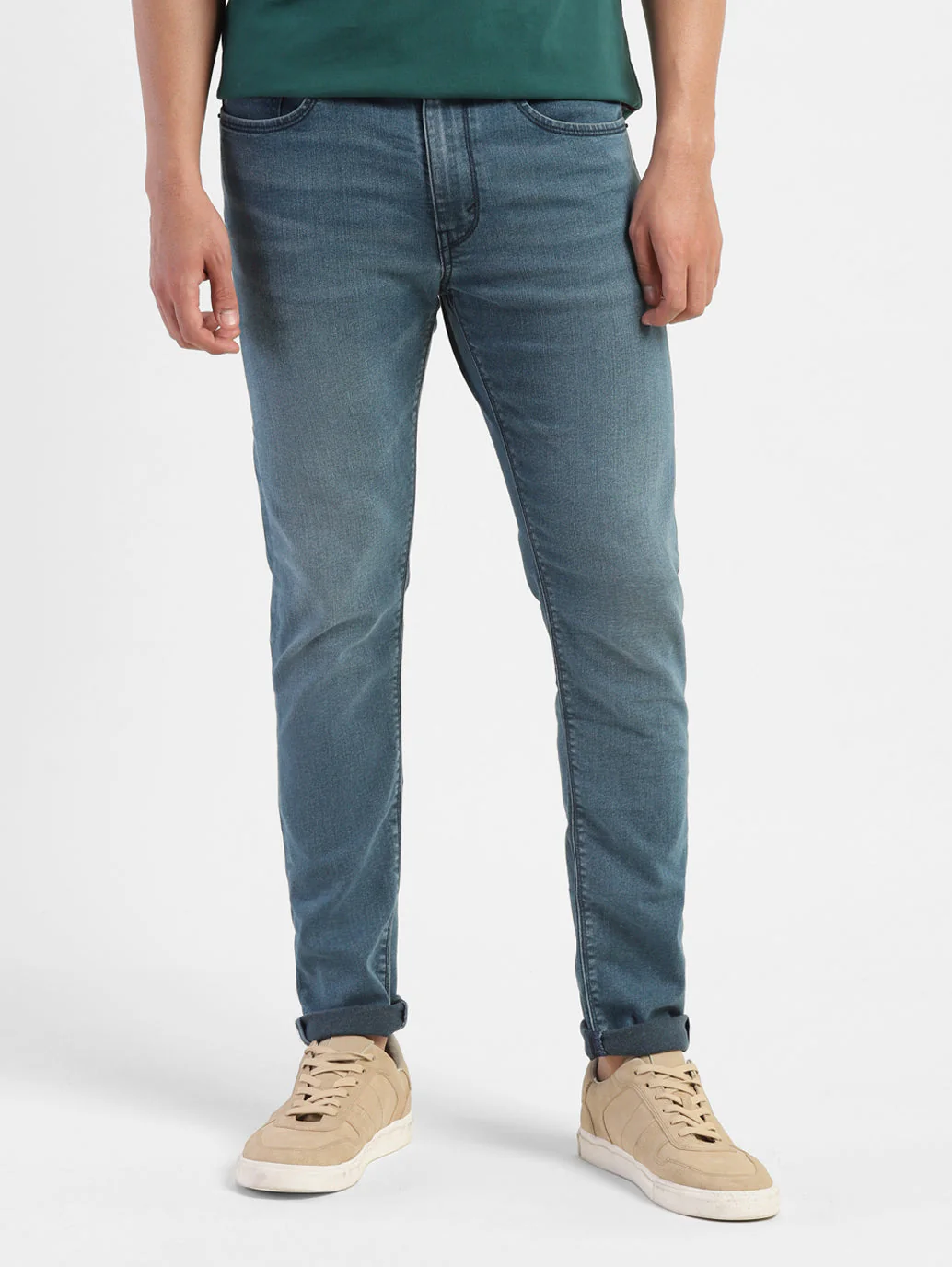 Men's 512 Blue Slim Tapered Fit Mid Rise Jeans - Image 2