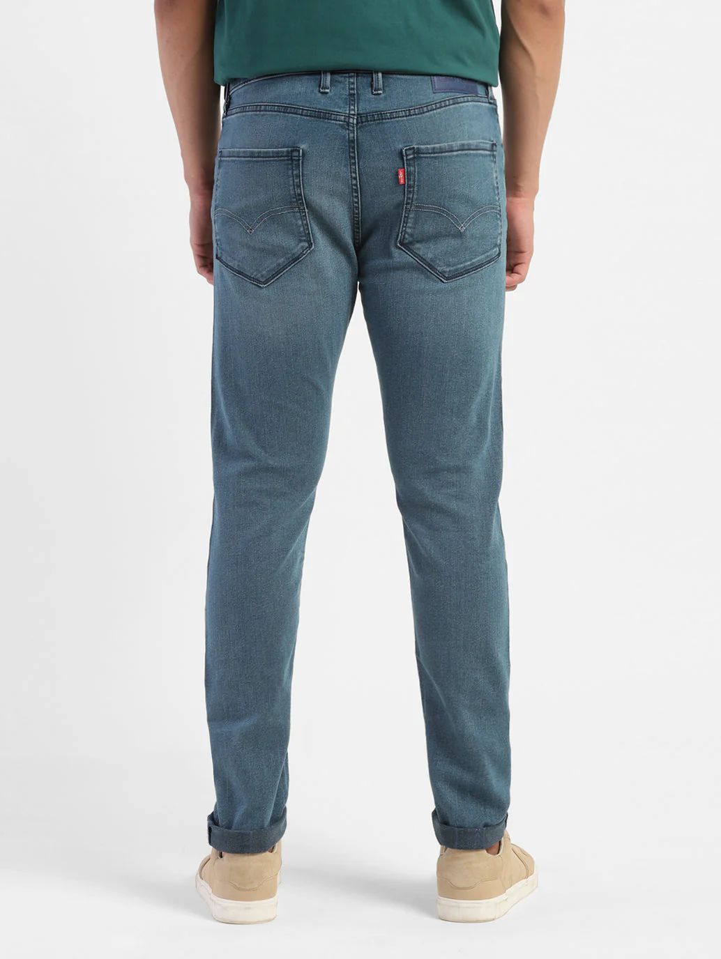 Men's 512 Blue Slim Tapered Fit Mid Rise Jeans - Image 3