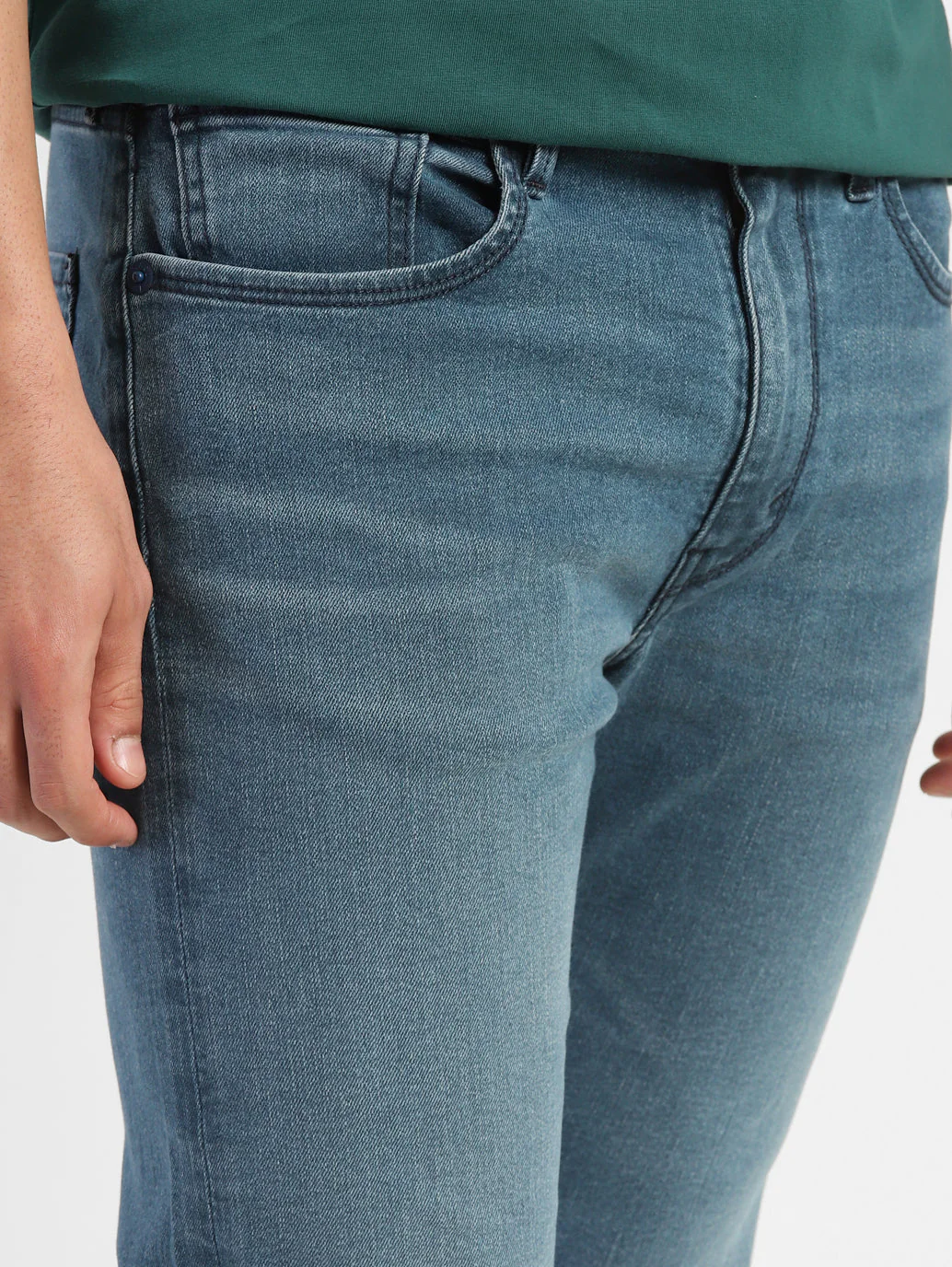 Men's 512 Blue Slim Tapered Fit Mid Rise Jeans - Image 7