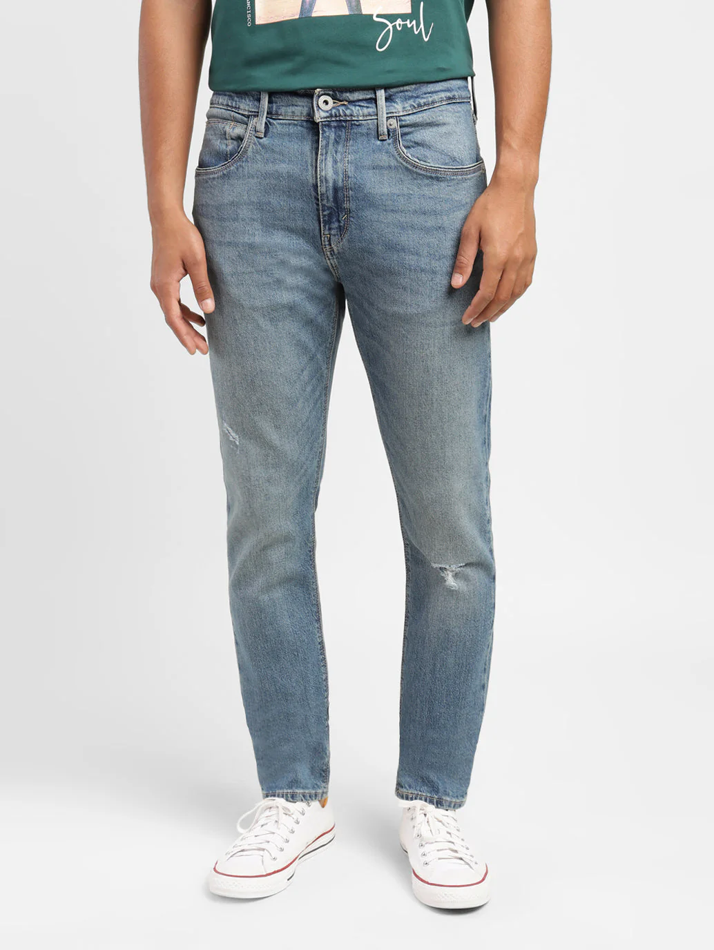 Men's 512 Blue Slim Tapered Fit Mid Rise Jeans - Image 2