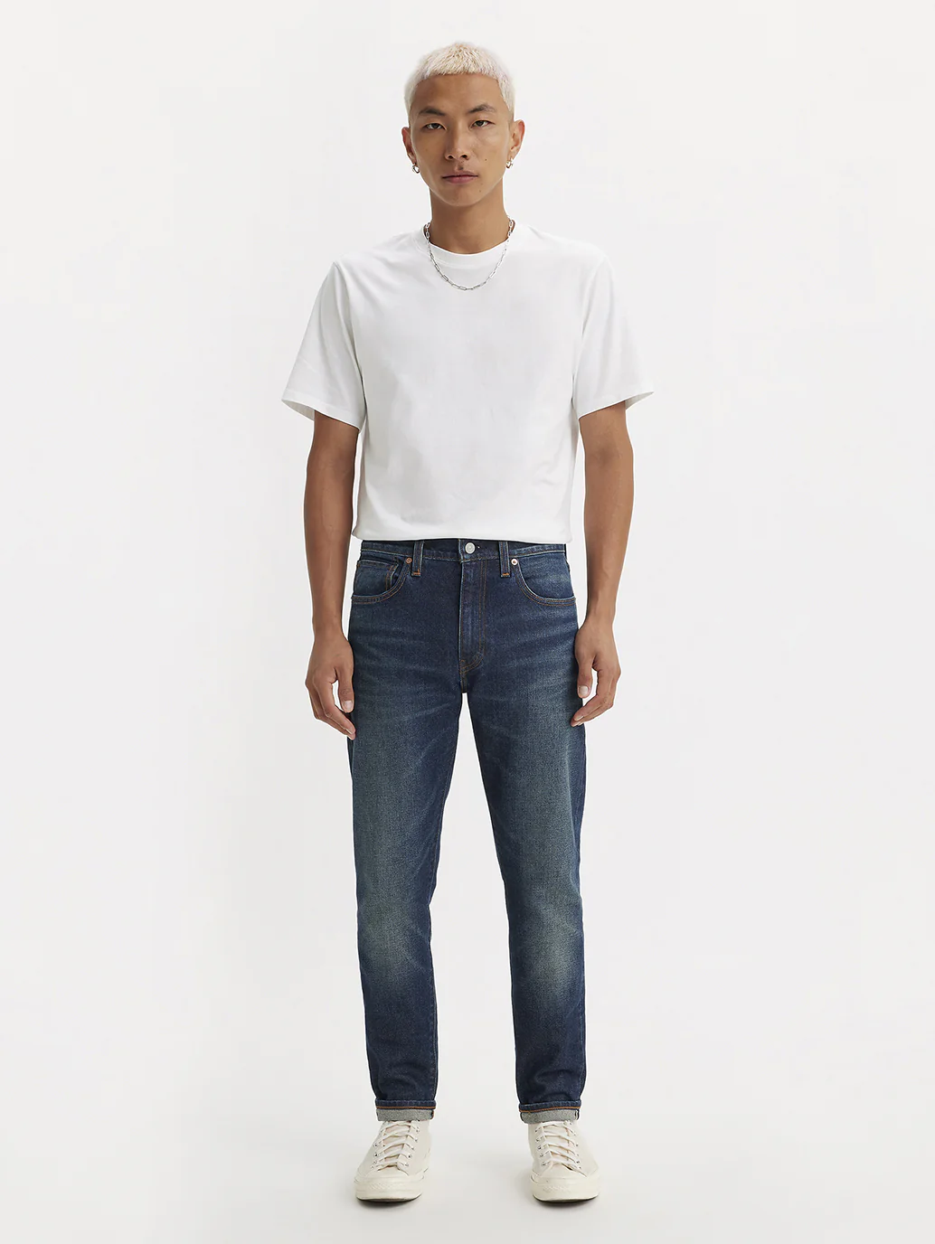 Men's 512 Blue Slim Tapered Fit Mid Rise Jeans - Image 12