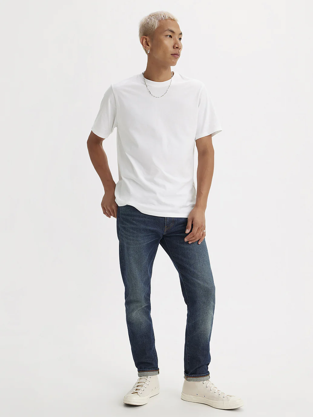 Men's 512 Blue Slim Tapered Fit Mid Rise Jeans - Image 14