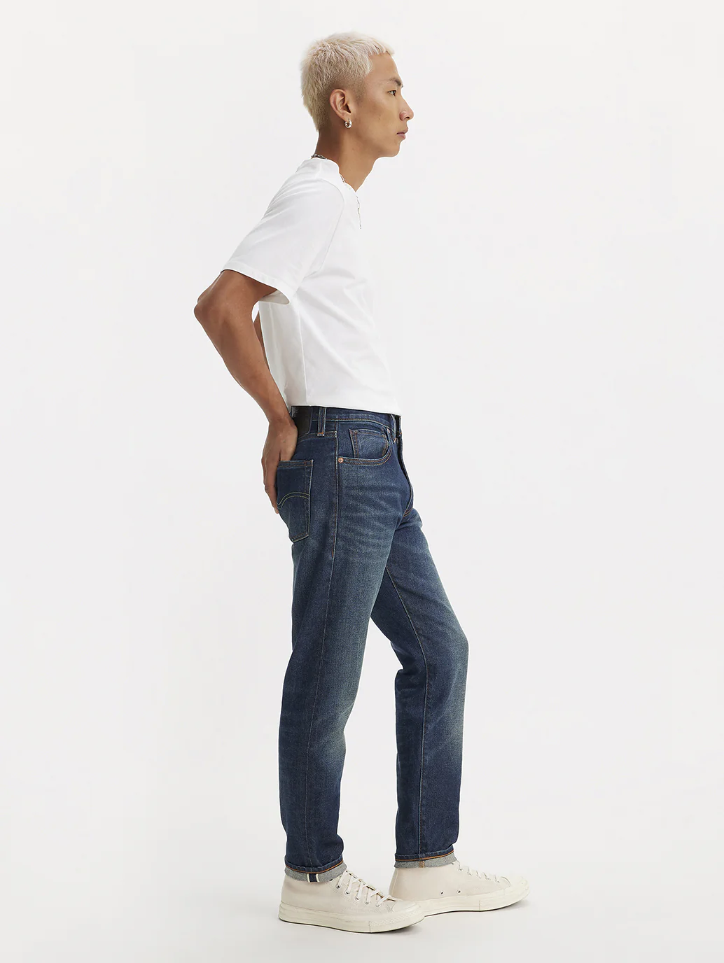 Men's 512 Blue Slim Tapered Fit Mid Rise Jeans - Image 15