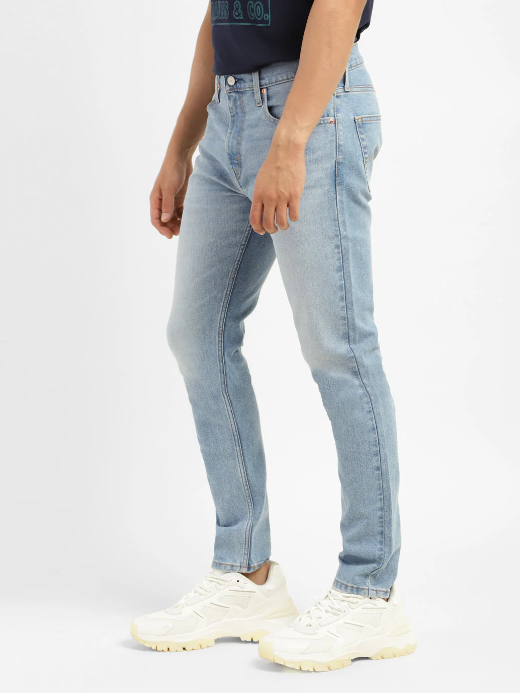 Men's 512 Blue Slim Tapered Fit Mid Rise Jeans - Image 5