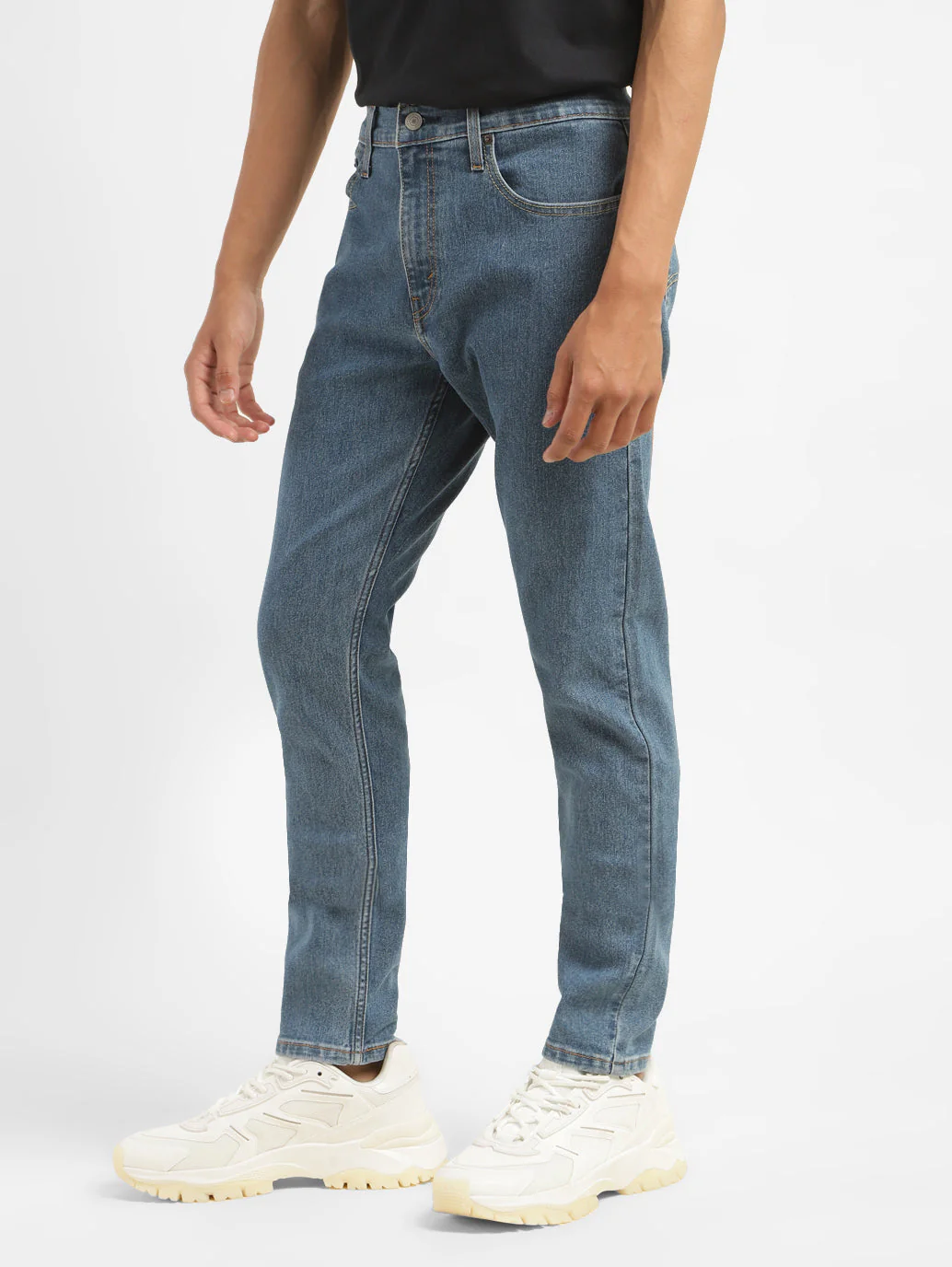 Men's 512 Blue Slim Tapered Fit Mid Rise Jeans - Image 5