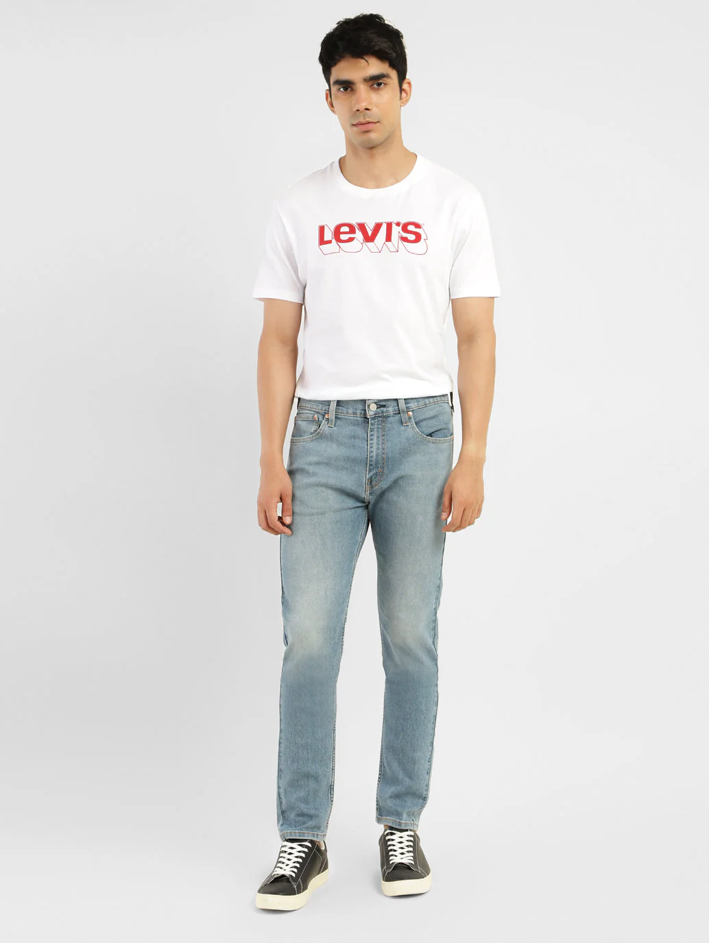 Men's 512 Blue Slim Tapered Fit Mid Rise Jeans - Image 8