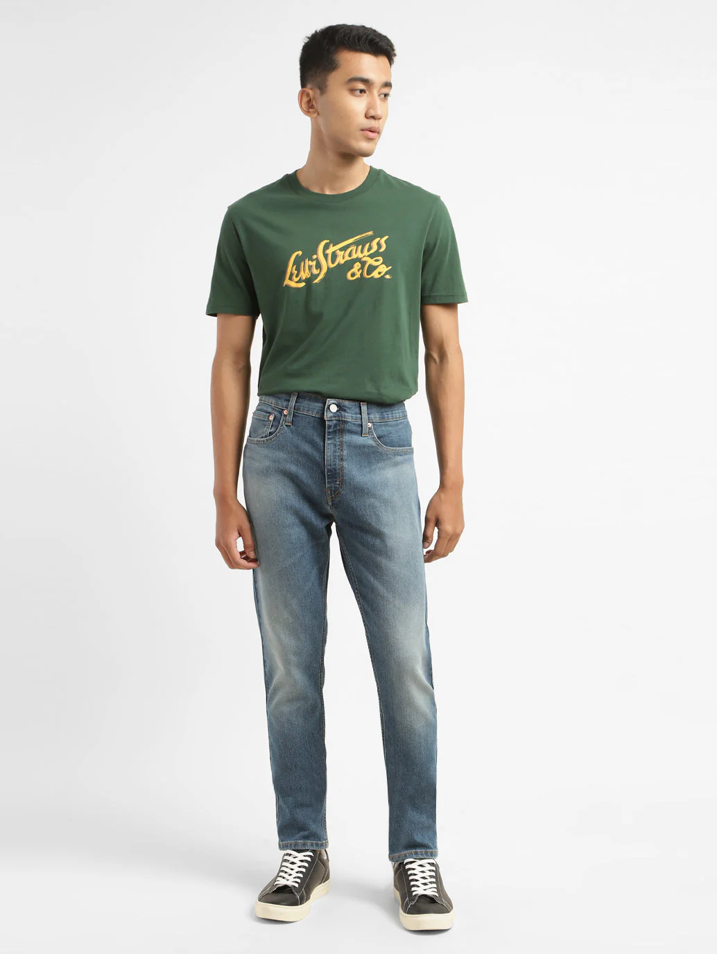 Men's 512 Blue Slim Tapered Fit Mid Rise Jeans - Image 8