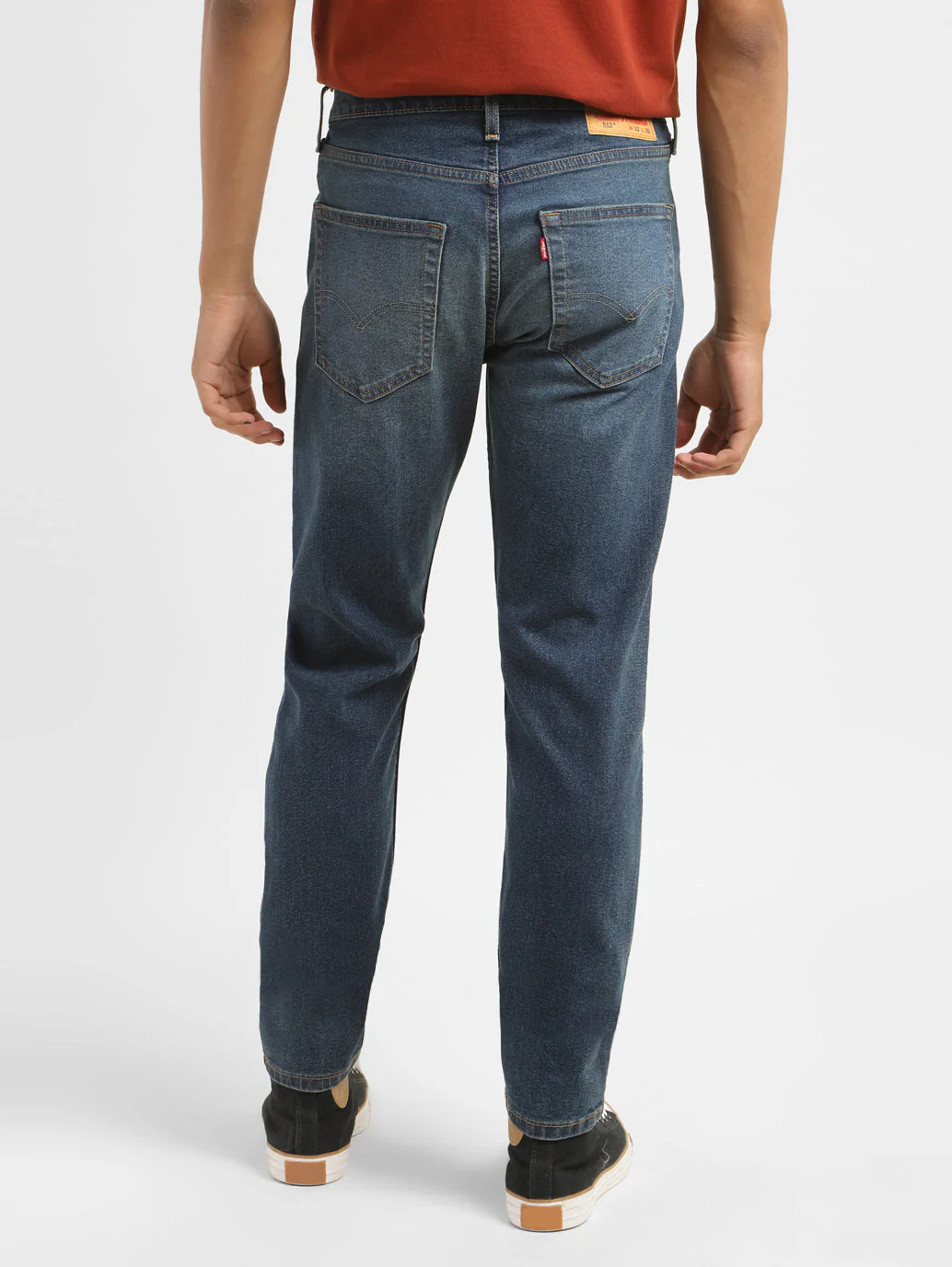 Men's 512 Blue Slim Tapered Fit Mid Rise Jeans - Image 3