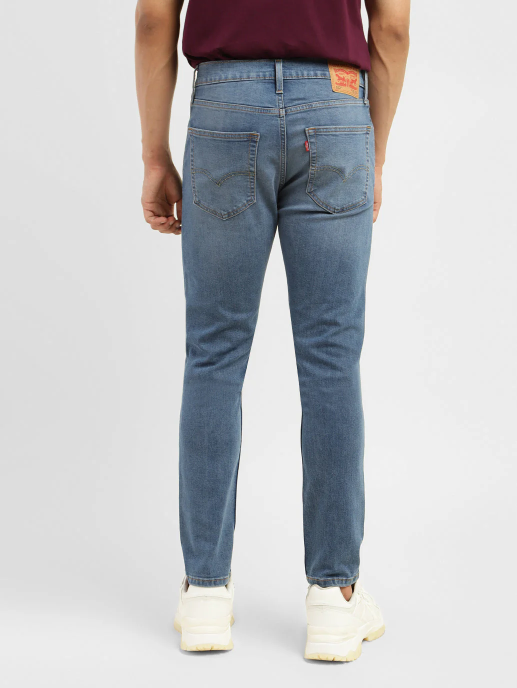 Men's 512 Blue Slim Tapered Fit Mid Rise Jeans - Image 3