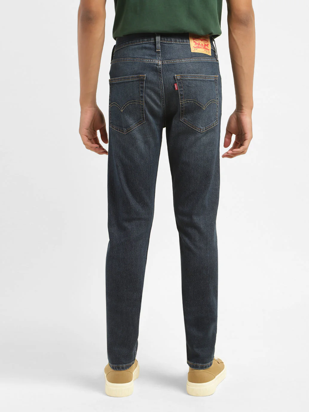 Men's 512 Blue Slim Tapered Fit Mid Rise Jeans - Image 3