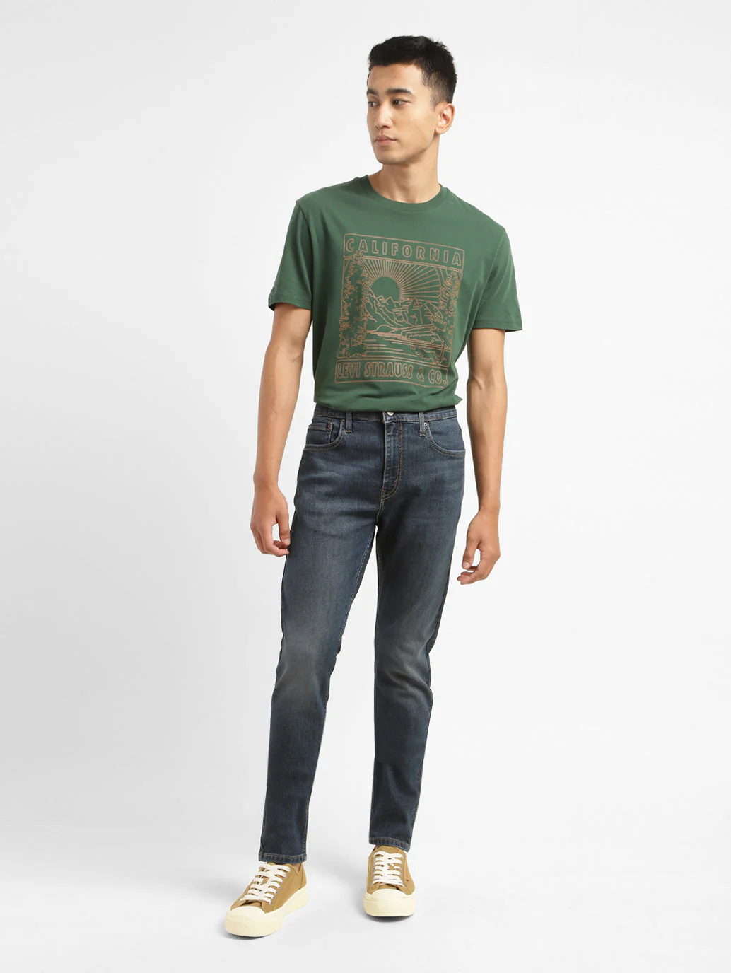 Men's 512 Blue Slim Tapered Fit Mid Rise Jeans - Image 8