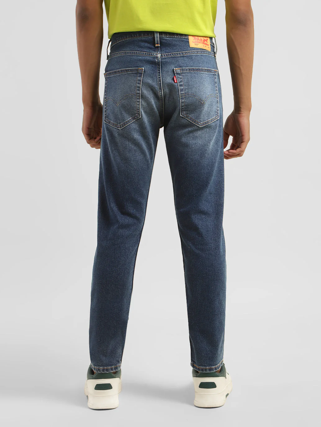 Men's 512 Blue Slim Tapered Fit Mid Rise Jeans - Image 3