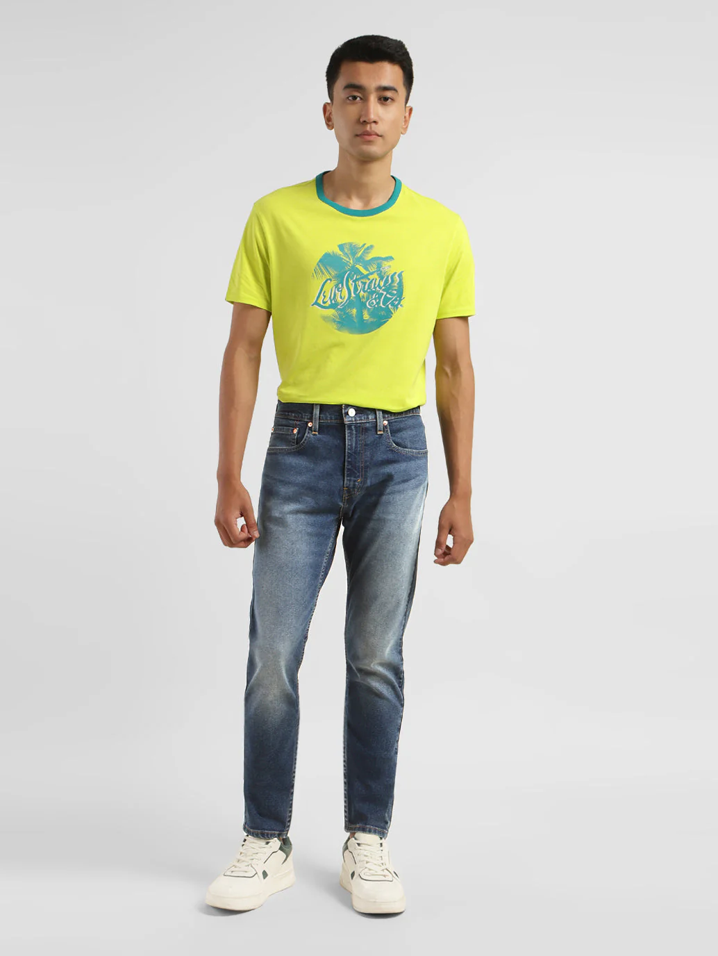 Men's 512 Blue Slim Tapered Fit Mid Rise Jeans - Image 8