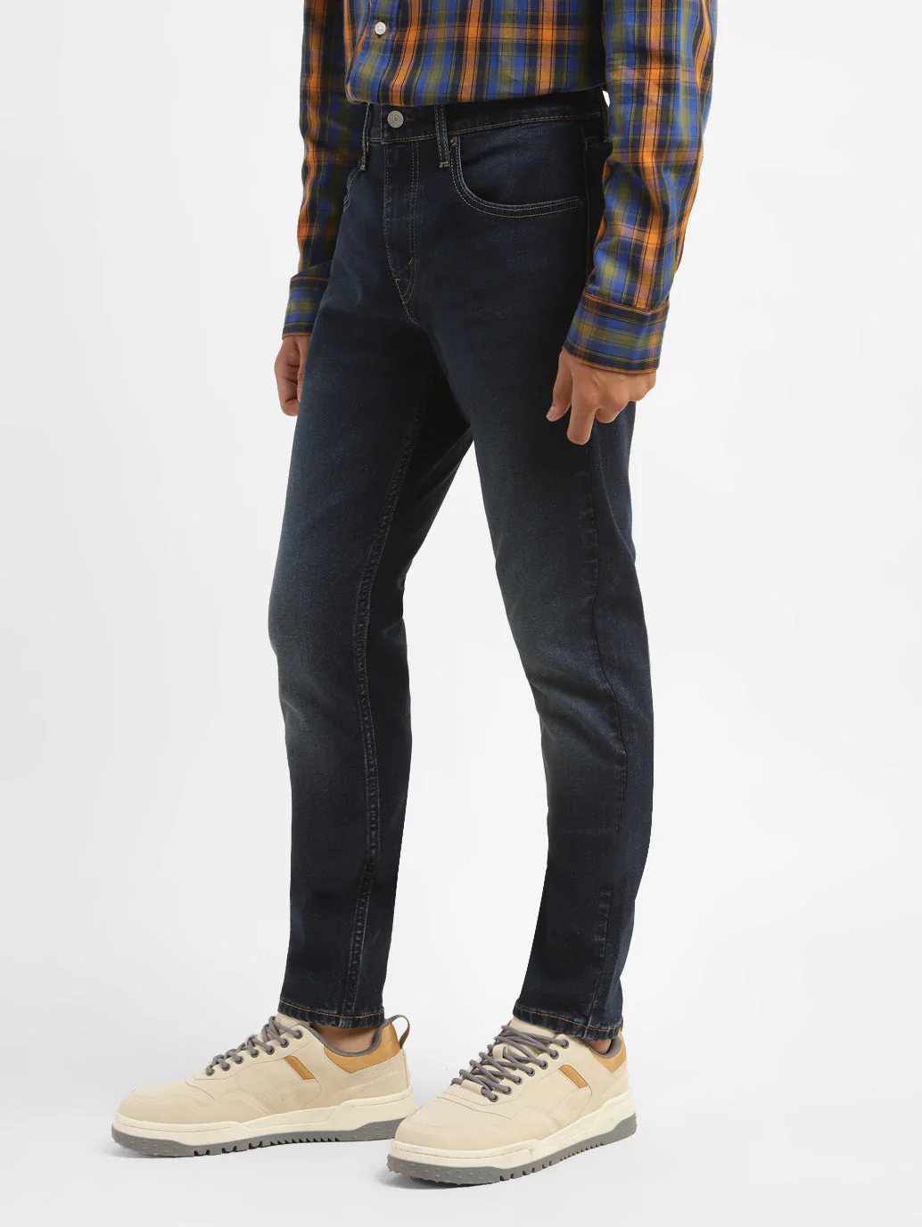 Men's 512 Blue Slim Tapered Fit Mid Rise Jeans - Image 5