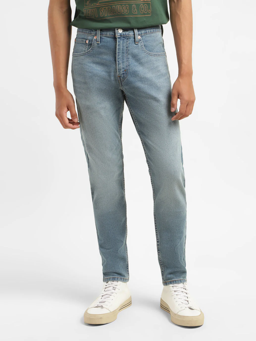 Men's 512 Blue Slim Tapered Fit Mid Rise Jeans - Image 2