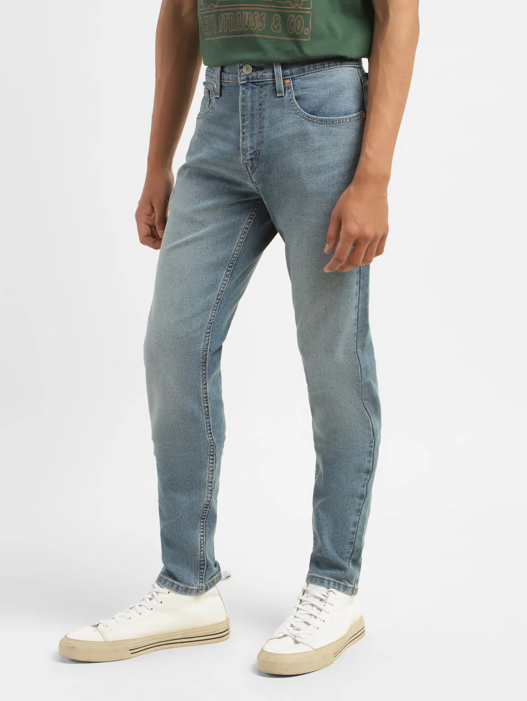 Men's 512 Blue Slim Tapered Fit Mid Rise Jeans - Image 5