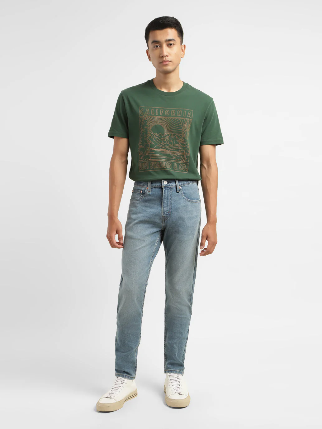 Men's 512 Blue Slim Tapered Fit Mid Rise Jeans - Image 8