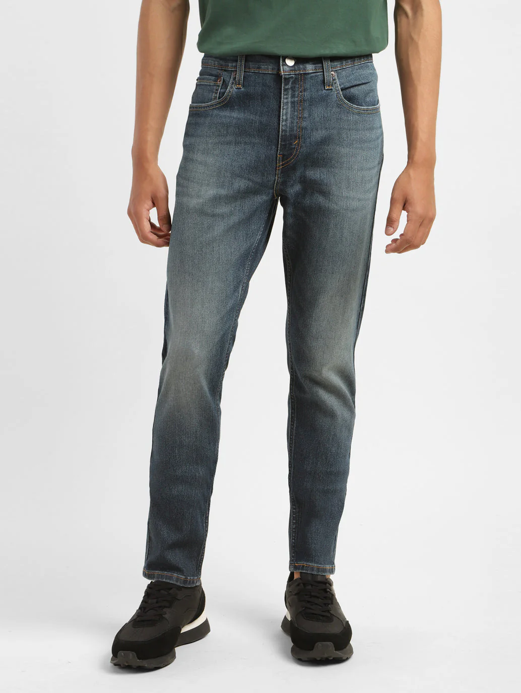 Men's 512 Black Slim Tapered Fit Mid Rise Jeans - Image 2