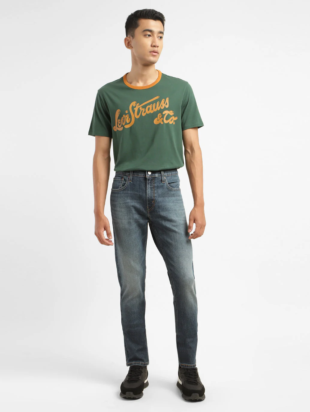 Men's 512 Black Slim Tapered Fit Mid Rise Jeans - Image 8