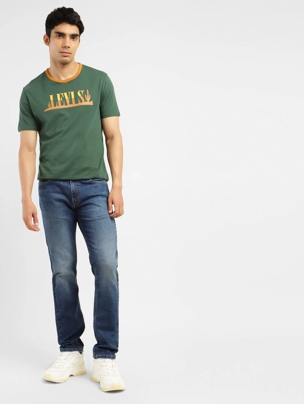 Men's 512 Blue Slim Tapered Fit Mid Rise Jeans