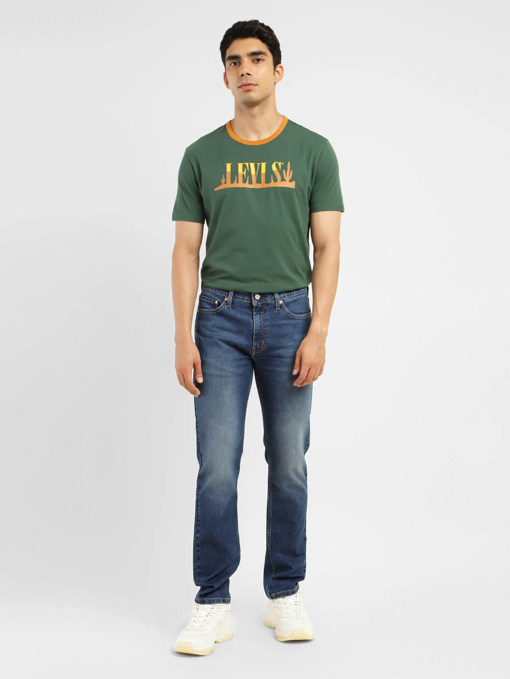 Men's 512 Blue Slim Tapered Fit Mid Rise Jeans - Image 8