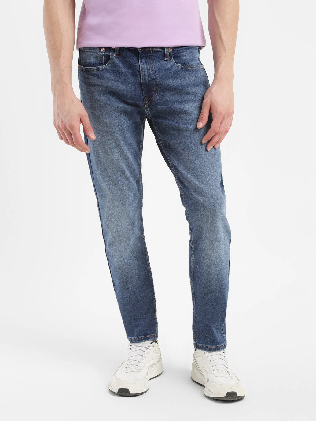 Men's 512 Blue Slim Tapered Fit Mid Rise Jeans - Image 2