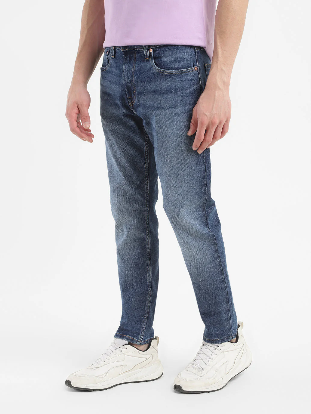 Men's 512 Blue Slim Tapered Fit Mid Rise Jeans - Image 5