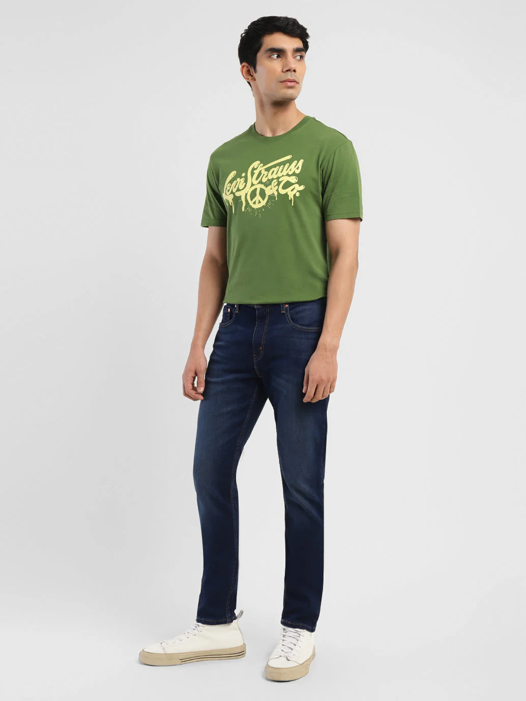 Men's 512 Blue Slim Tapered Fit Mid Rise Jeans