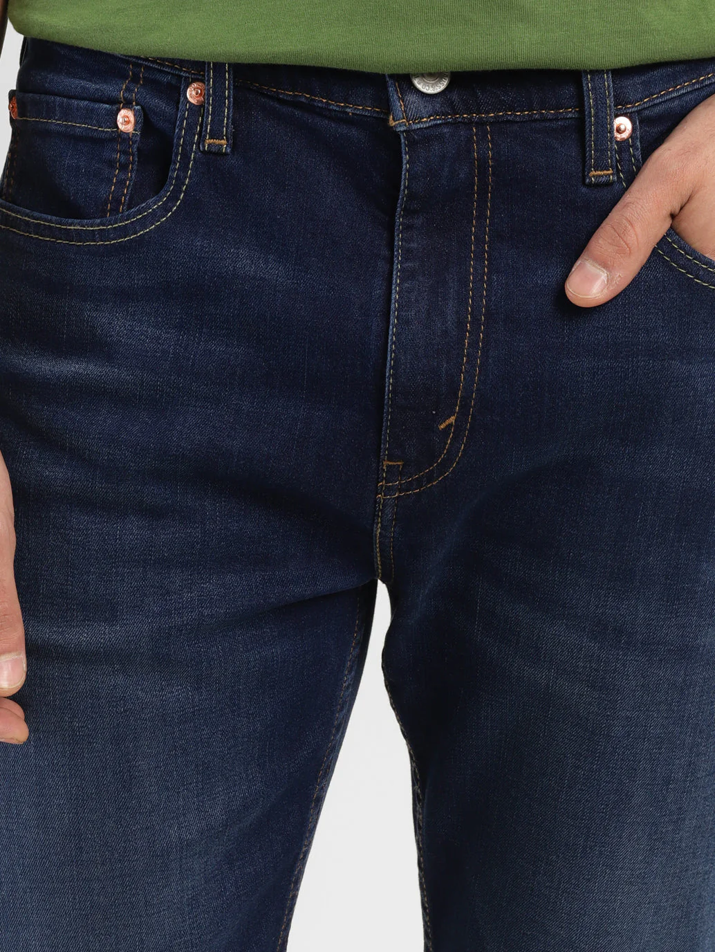 Men's 512 Blue Slim Tapered Fit Mid Rise Jeans - Image 7