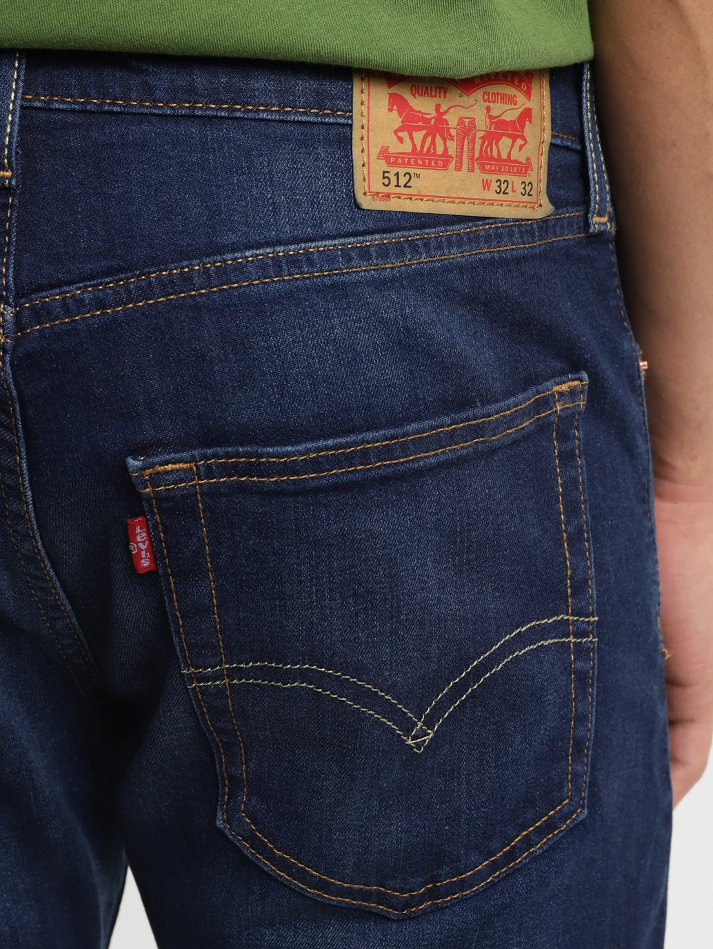 Men's 512 Blue Slim Tapered Fit Mid Rise Jeans - Image 8