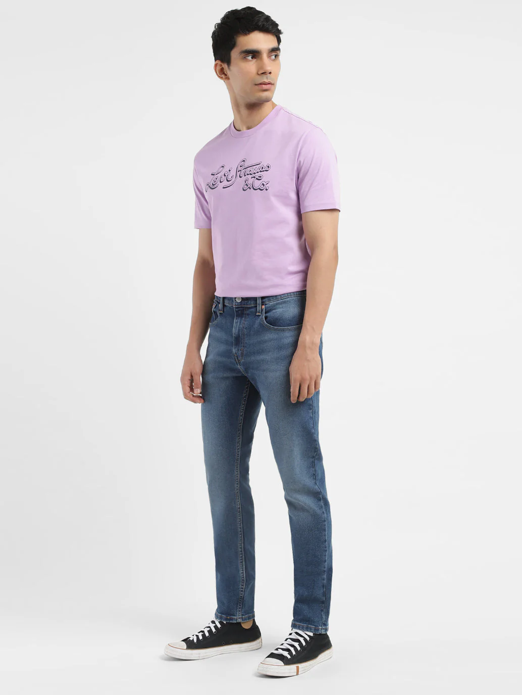 Men's 512 Blue Slim Tapered Fit Mid Rise Jeans