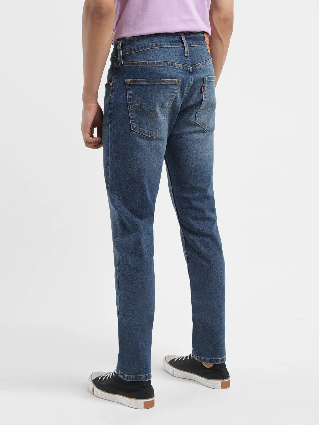 Men's 512 Blue Slim Tapered Fit Mid Rise Jeans - Image 3
