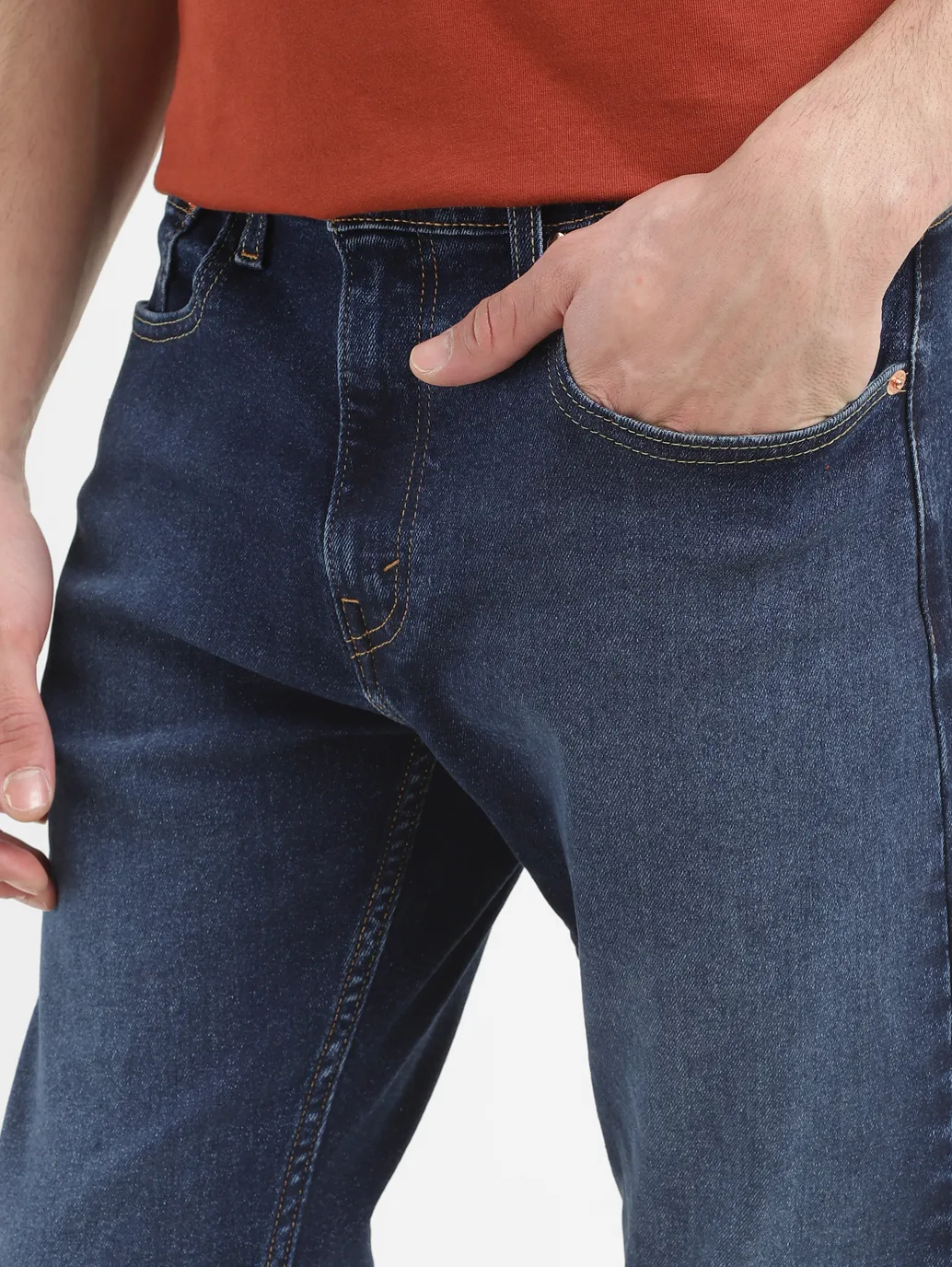 Men's 512 Blue Slim Tapered Fit Mid Rise Jeans - Image 7