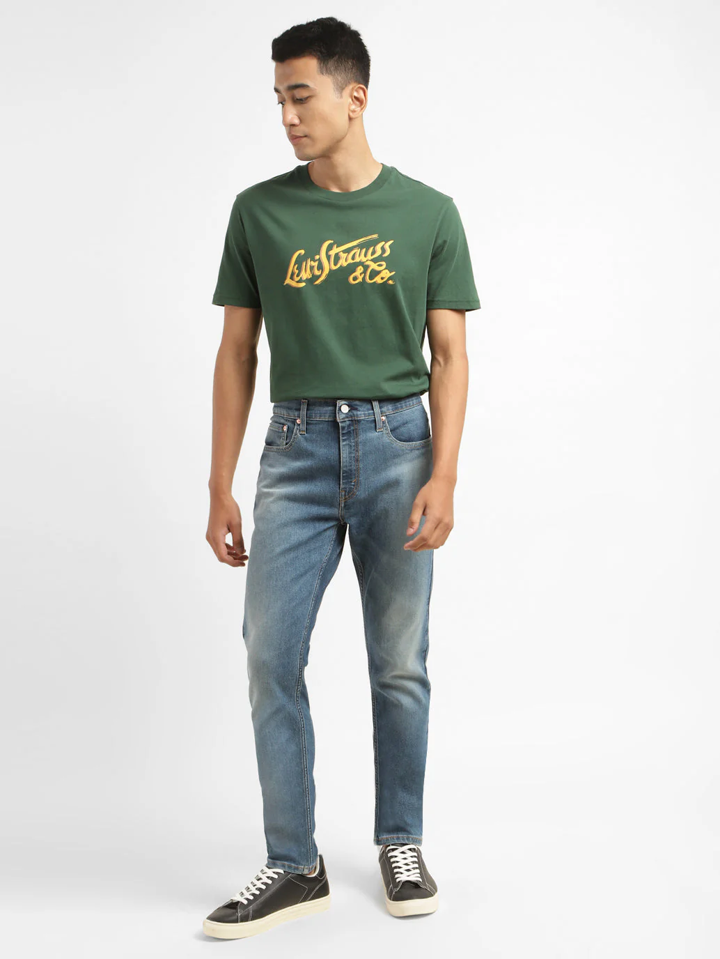 Men's 512 Blue Slim Tapered Fit Mid Rise Jeans - Image 2