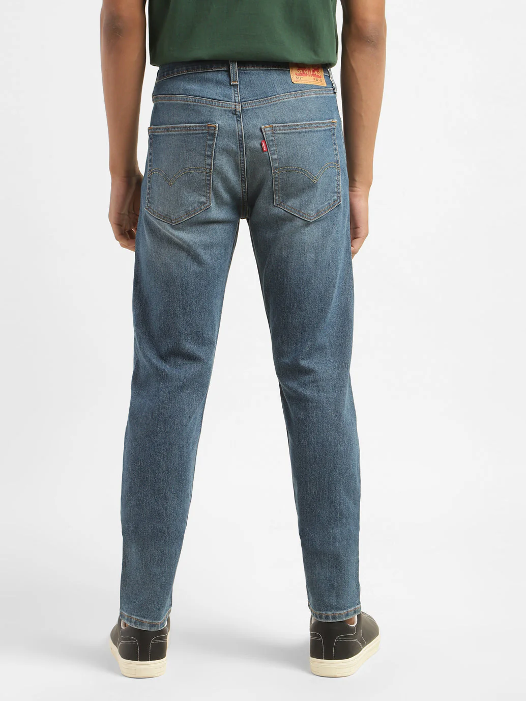 Men's 512 Blue Slim Tapered Fit Mid Rise Jeans - Image 3