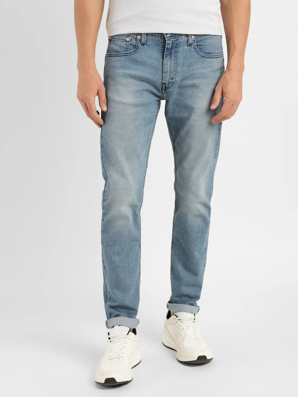 Men's 512 Blue Slim Tapered Fit Mid Rise Jeans