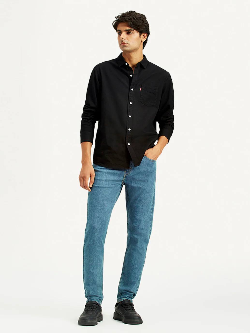 Men's 512 Blue Slim Tapered Fit Mid Rise Jeans