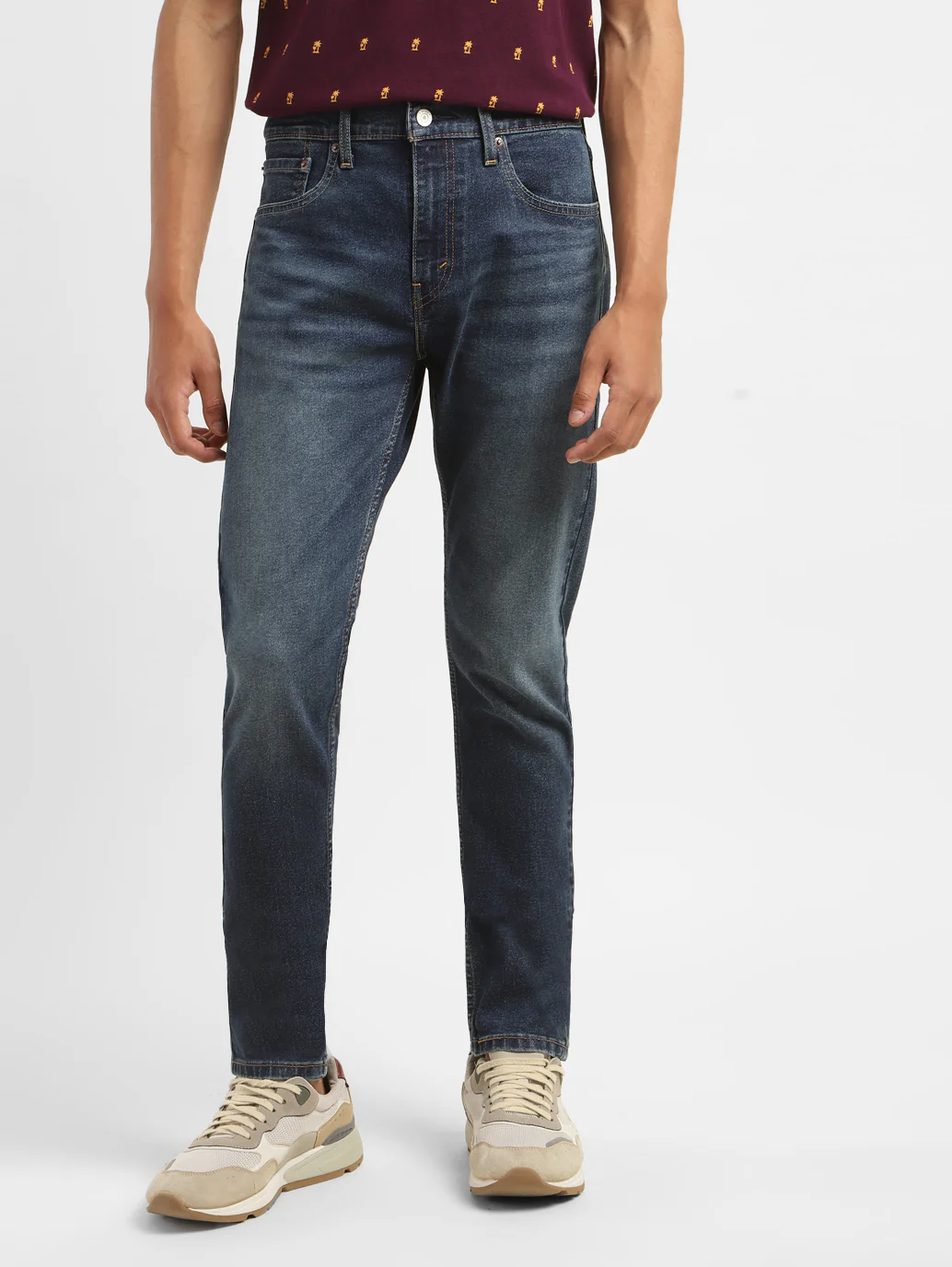 Men's 512 Blue Slim Tapered Fit Mid Rise Jeans - Image 3