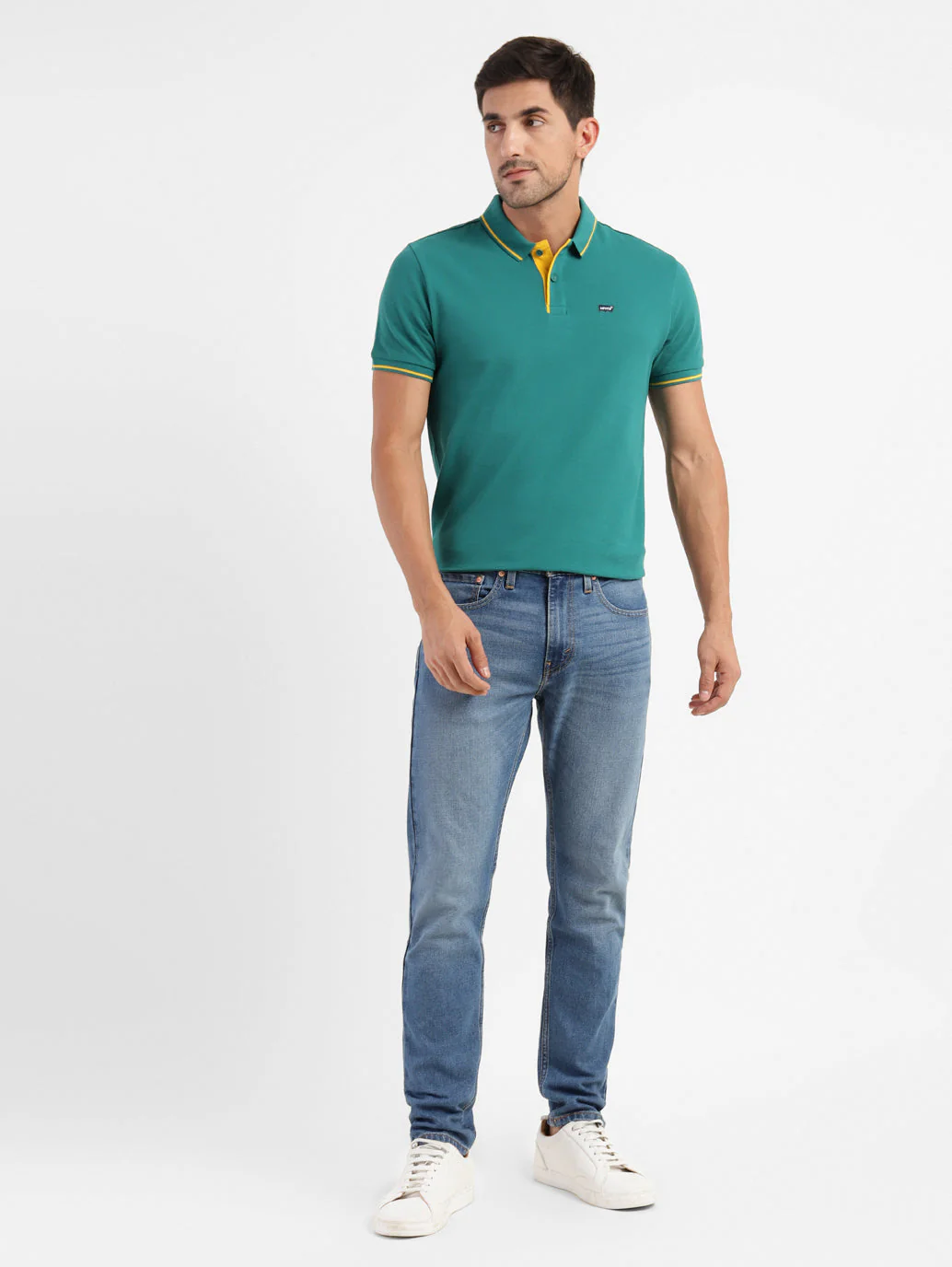 Men's 512 Blue Slim Tapered Fit Mid Rise Jeans