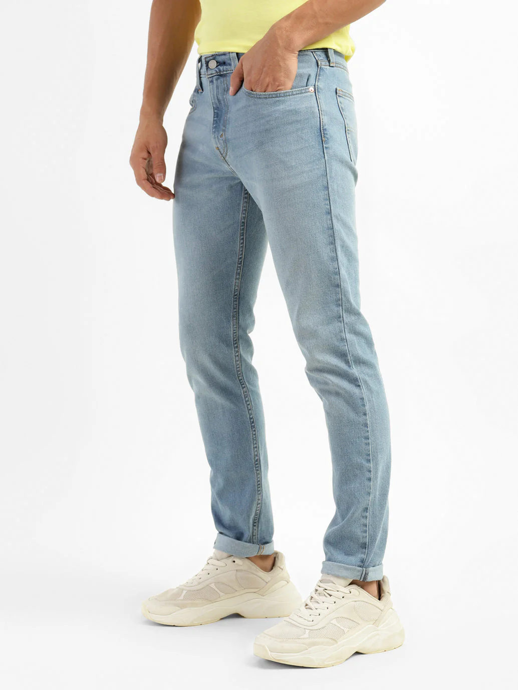 Men's 512 Blue Slim Tapered Fit Mid Rise Jeans - Image 3