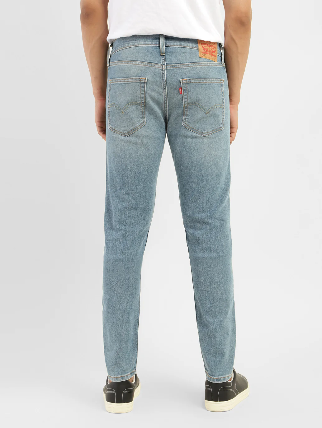 Men's 512 Blue Slim Tapered Fit Mid Rise Jeans - Image 3