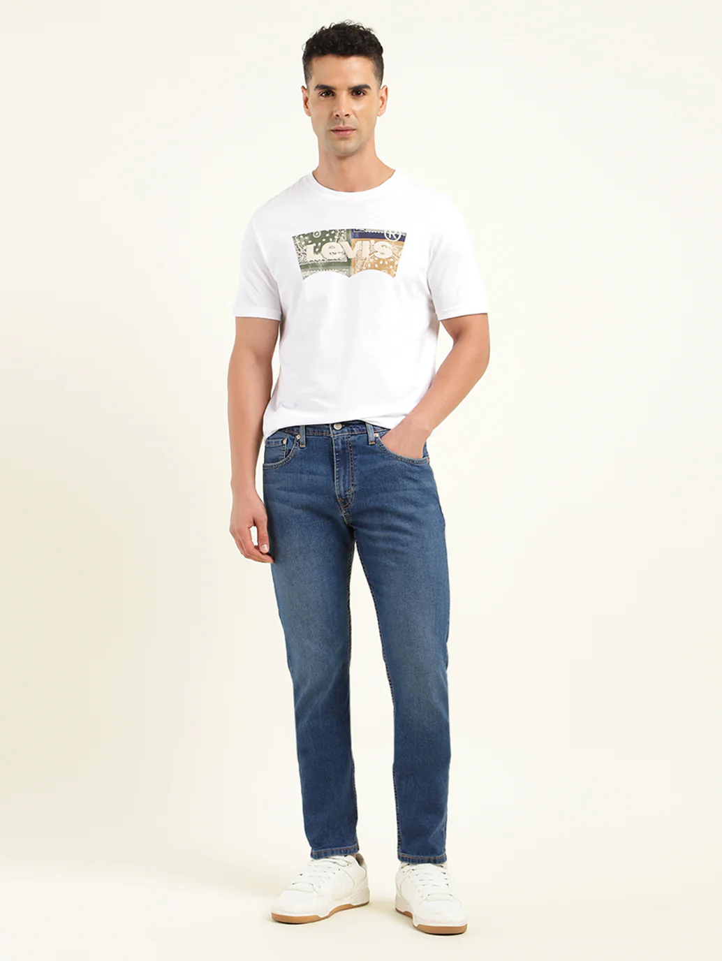 Men's 512 Blue Slim Tapered Fit Mid Rise Jeans - Image 2