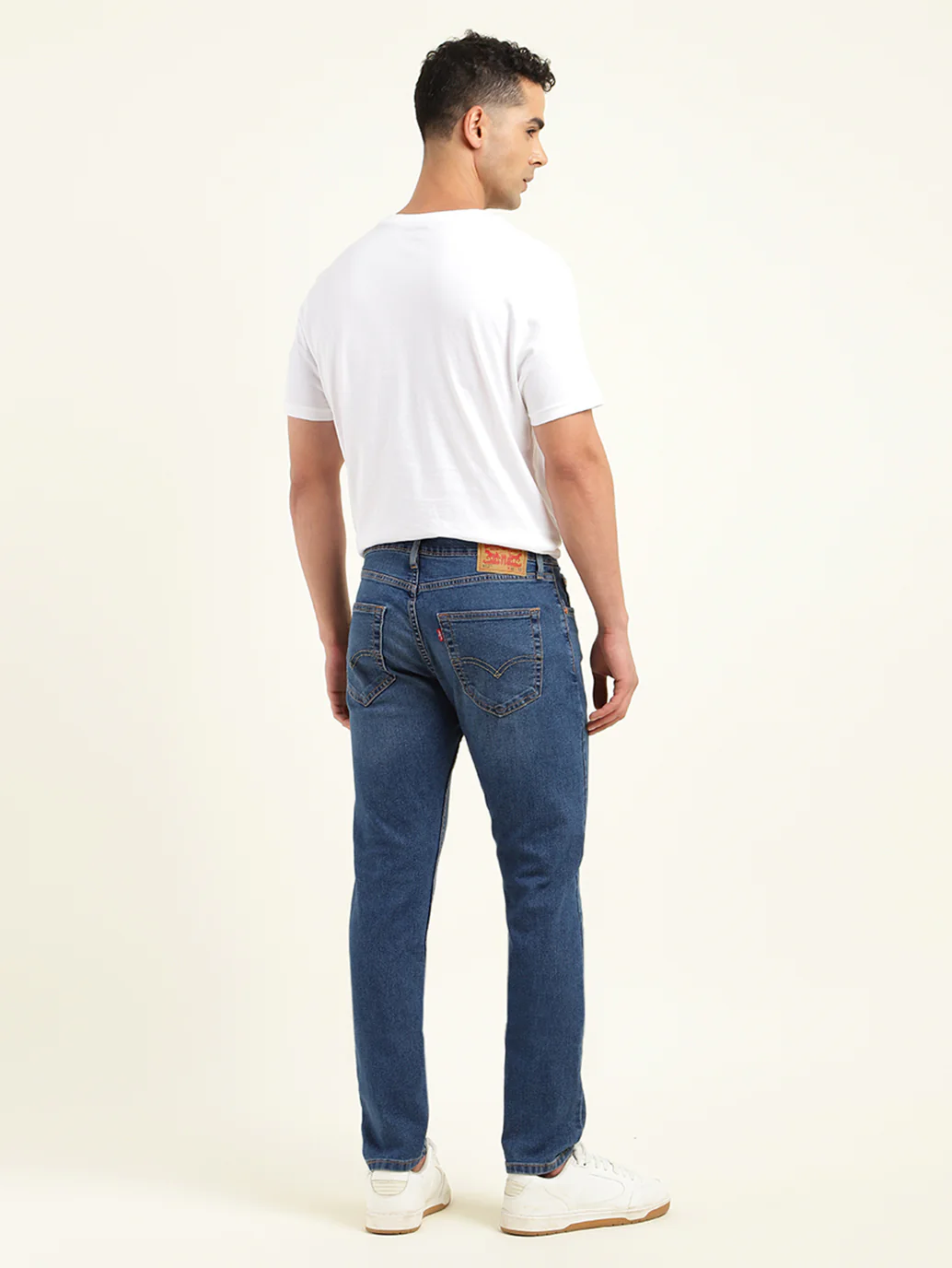 Men's 512 Blue Slim Tapered Fit Mid Rise Jeans - Image 3