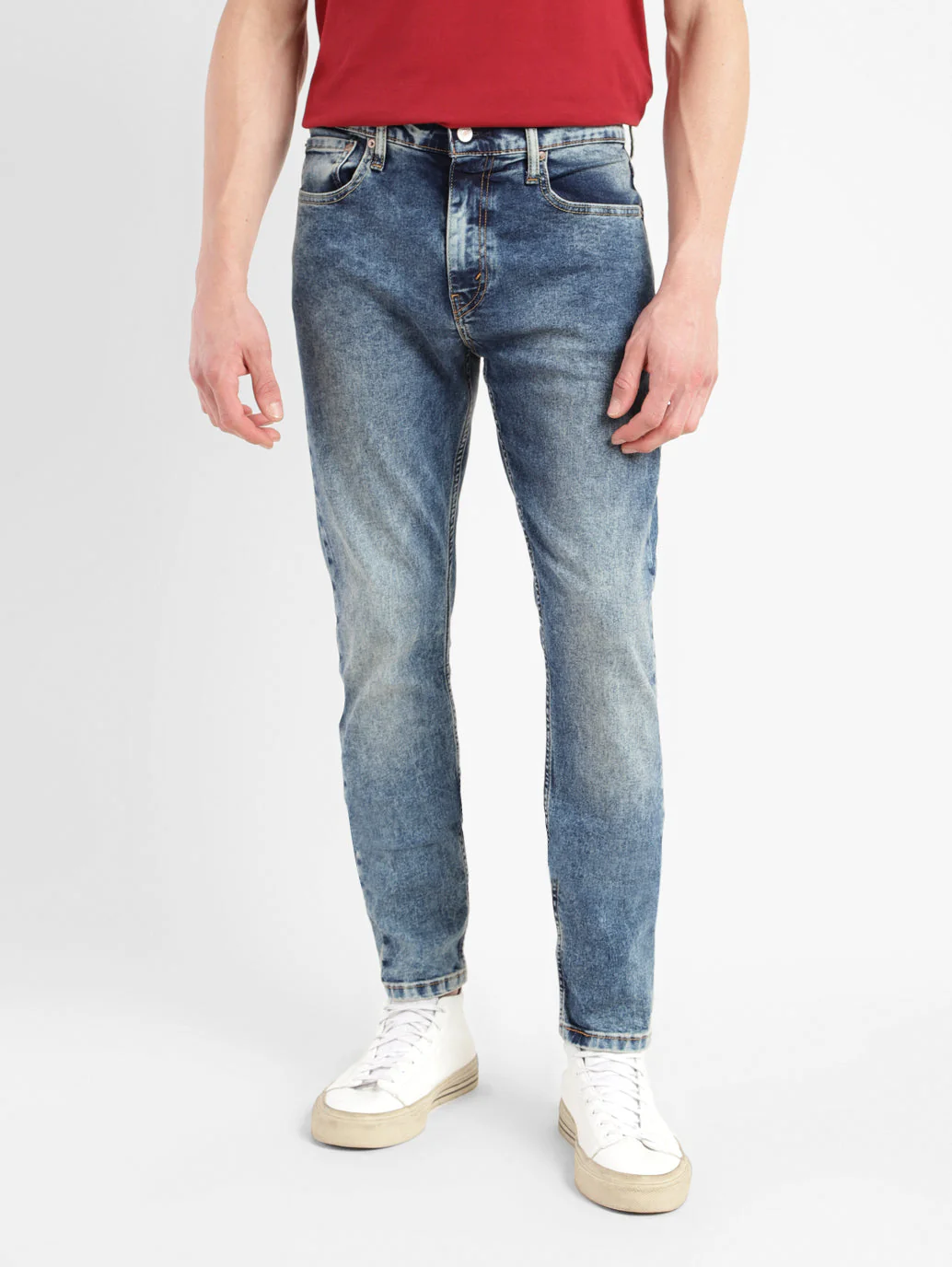 Men's 512 Blue Slim Tapered Fit Mid Rise Jeans - Image 2