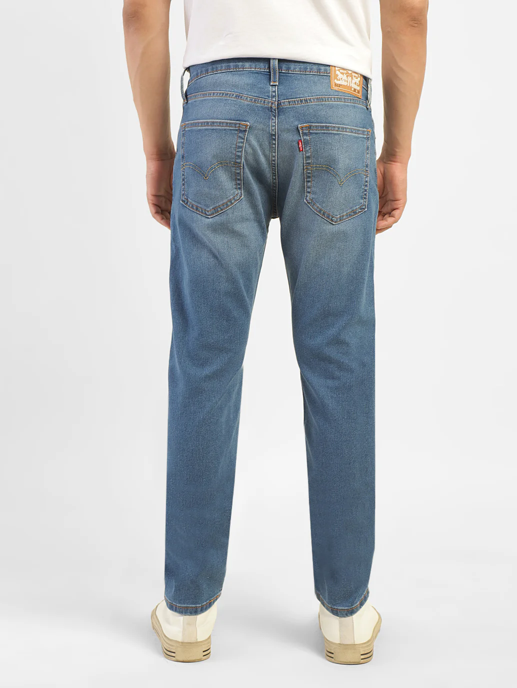 Men's 512 Blue Slim Tapered Fit Mid Rise Jeans - Image 3