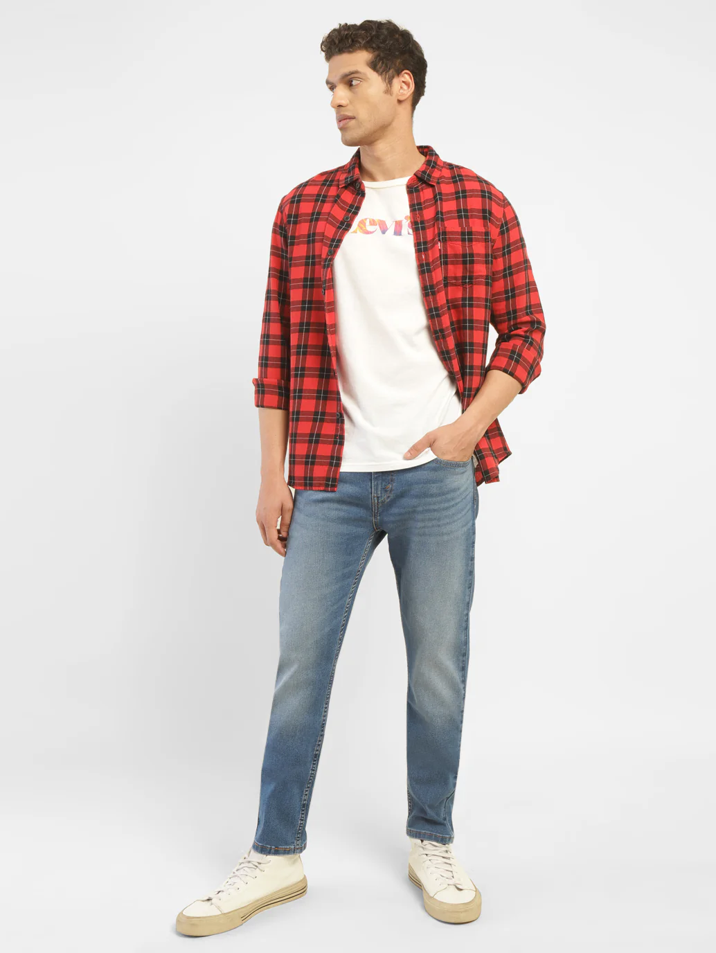 Men's 512 Blue Slim Tapered Fit Mid Rise Jeans - Image 8