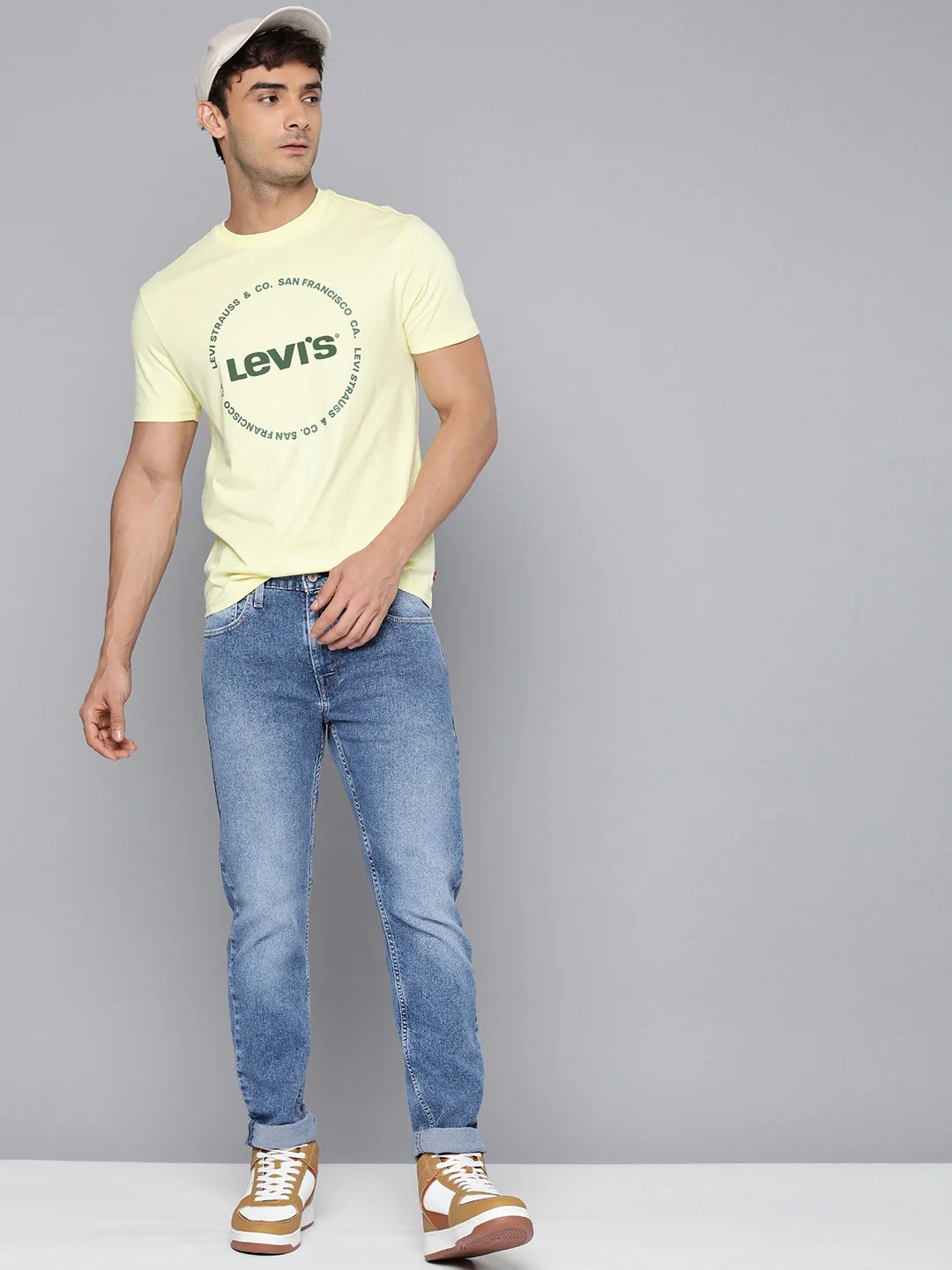 Men's 512 Blue Slim Tapered Fit Mid Rise Jeans