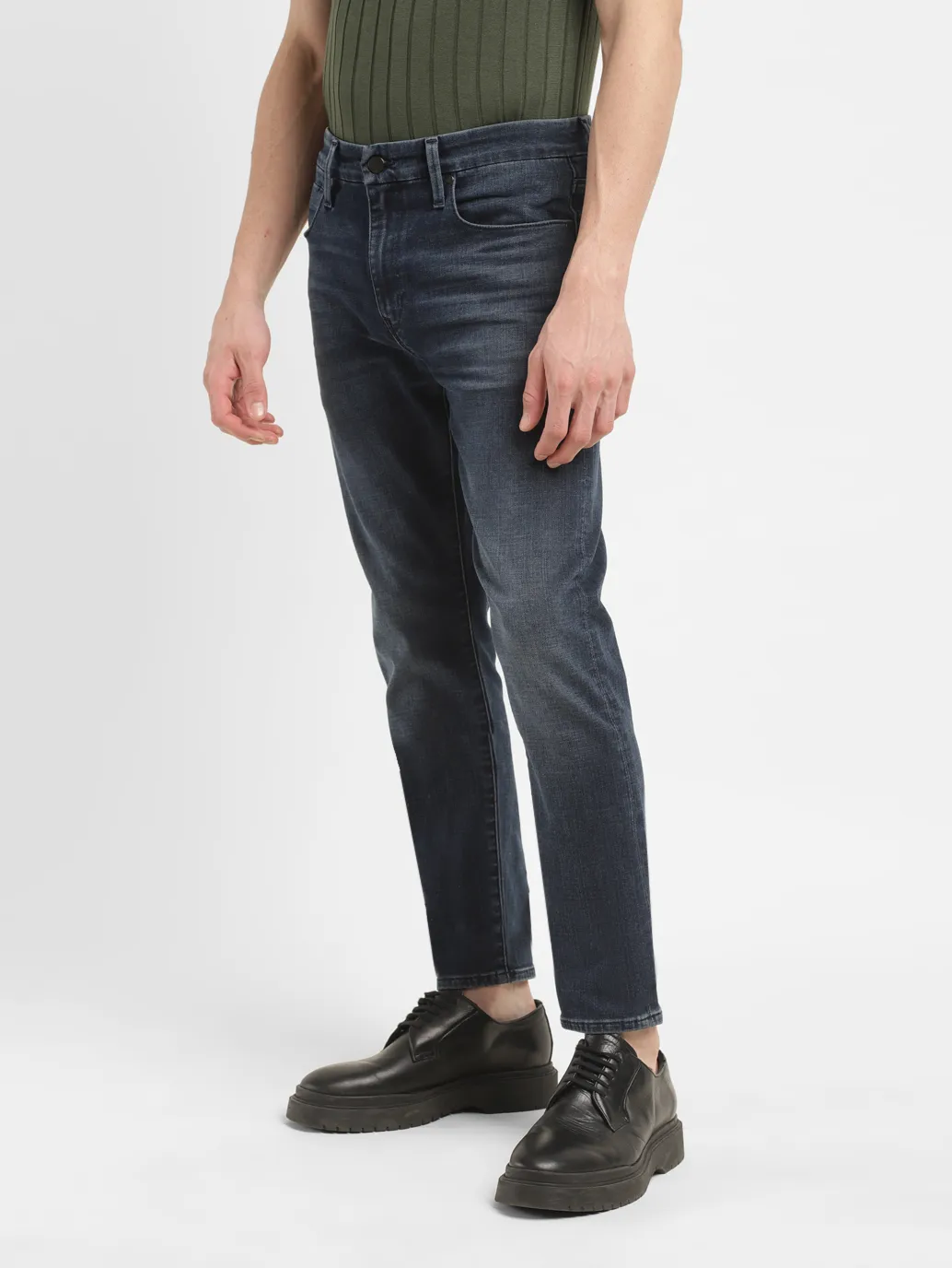 Men's Redloop 512 Blue Slim Tapered Fit Mid Rise Jeans - Image 5